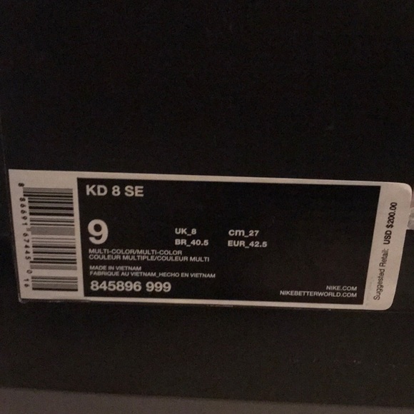 COPY - KD 8 WHAT THE SE MENS SIZE 9 - Picture 5 of 6